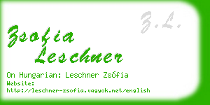 zsofia leschner business card